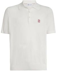 Brunello Cucinelli - Lightweight Knitted Polo Shirt - Lyst