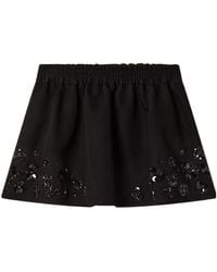 Golden Goose - Floral Sequin Embellished Mini Skirt - Lyst