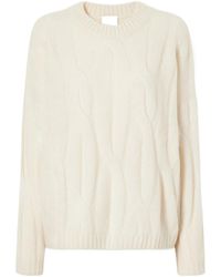 Allude - Cable-Knit Cashmere And Silk-Blend Sweater - Lyst