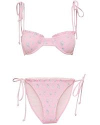 LoveShackFancy - Quinley Ruffled Bikini Set - Lyst