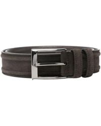 Canali - Square-Buckle Leather Belt - Lyst