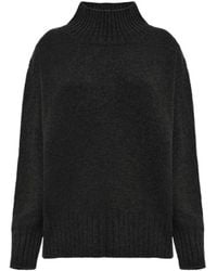Malo - Ribbed Turtleneck Knitted Sweater - Lyst
