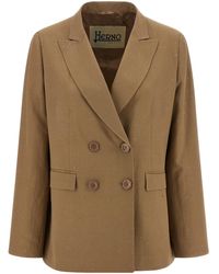 Herno - Micro Sequin Double-Breasted Blazer - Lyst