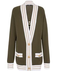 Balmain - Wool-blend Logo Cardigan - Lyst