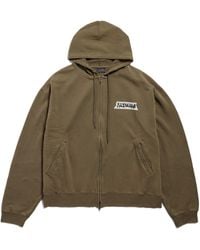 Balenciaga - Cotton Masking Tape Logo Hoodie - Lyst