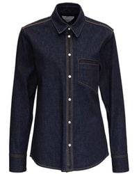 Bottega Veneta - Button-Up Denim Shirt - Lyst