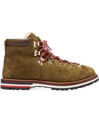 Moncler - Blanche Shearling-Lined Suede Ankle Boots - Lyst