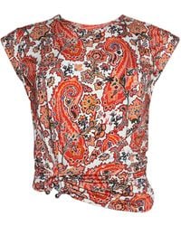 Rabanne - Rabanne Haut Paisley Printed Blouse - Lyst