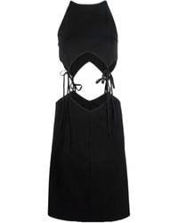 Bottega Veneta - Cut-Out Detailed Mini Dress - Lyst