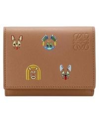 Loewe - Futurist Cat Printed Trifold Wallet - Lyst