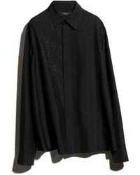 Gucci - Silk Habotai Shirt With Jacquard Detail - Lyst