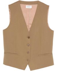P.A.R.O.S.H. - V-Neck Button-Up Waistcoat - Lyst