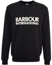 Barbour - Crew Neck Logo Sweatshirt - Lyst