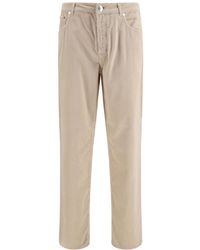 Brunello Cucinelli - Straight-Leg Corduroy Trousers - Lyst