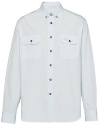 Prada - Long-Sleeved Button-Up Shirt - Lyst