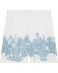 Givenchy - Graphic Printed Bermuda Shorts - Lyst