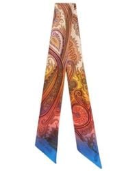 Etro - Silk Twill Paisleyina With Degrade Paisley Motif - Lyst