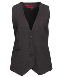 MAX&Co. - Fitted Waistcoat With Pointed Hem - Lyst