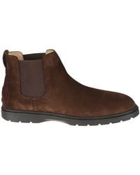 Tod's - Tronchetto Round Toe Boots - Lyst