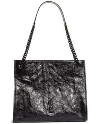 Saint Laurent - Niki Logo Plaque Shoulder Bag - Lyst