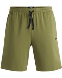 BOSS - Stretchy Cotton Shorts - Lyst