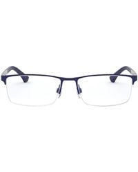 Emporio Armani - Rectangular Frame Glasses - Lyst