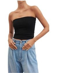 Brunello Cucinelli - Strapless Stretched Top - Lyst