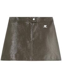 Courreges - Courrèges Vinyl Mini Skirt - Lyst