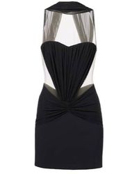 David Koma - Scarf-Detail Ruched Minidress - Lyst