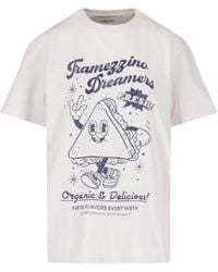 Golden Goose - Graphic Printed Crewneck T-Shirt - Lyst