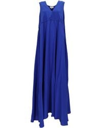 P.A.R.O.S.H. - V-Neck Sleeveless Dress - Lyst