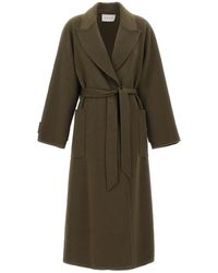 Kaos - Belted Long Coat - Lyst