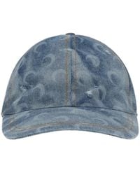 Marine Serre - Moon Print Denim Cap - Lyst