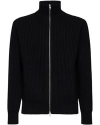 MM6 by Maison Margiela - Long Sleeved Zipped Knitted Sweater - Lyst