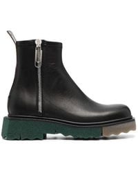 Off-White c/o Virgil Abloh - Panelled-Sole Ankle Boots - Lyst