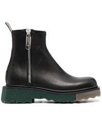 Off-White c/o Virgil Abloh - Panelled-Sole Ankle Boots - Lyst