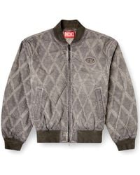 DIESEL - J-Type-Treat Diamond-Quilted Cotton Blend Jacket - Lyst