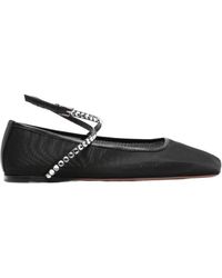 AMINA MUADDI - Ane Mesh Ballet Shoes - Lyst