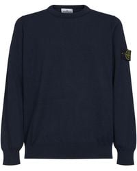 Stone Island - Crew Neck Knitted Sweater - Lyst