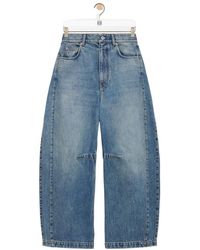 Loewe - Barrel Anagram Embroidered Jeans - Lyst