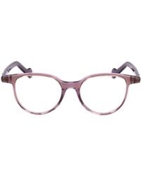 Moncler - Eyewear Round Frame Glasses - Lyst