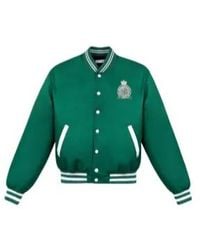Sporty & Rich - Embroidered Satin Bomber Jacket - Lyst