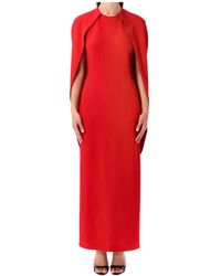 Alberta Ferretti - Cape Draped Gown - Lyst