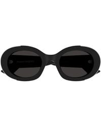 McQueen - Eyewear Round Frame Sunglasses - Lyst