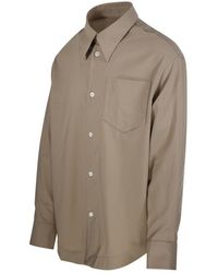 Ami Paris - Ami Curved Hem Shirt - Lyst