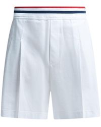 Brunello Cucinelli - Heraldic Patch Piqué Shorts - Lyst