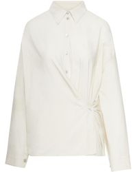 Lemaire - Long Sleeved Twisted Shirt - Lyst