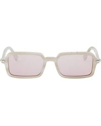 Fendi - Eyewear Selleria Rectangle Frame Sunglasses - Lyst