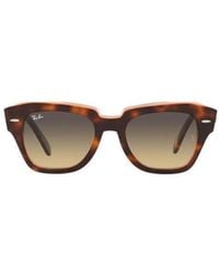 Ray-Ban - State Street Square Frame Sunglasses - Lyst