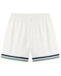 CASABLANCA - Hotel Emblem Printed Shorts - Lyst